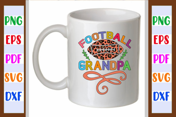 Football Grandpa Sublimation Graphics for Crafts