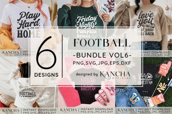 Football SVG Bundle Vol.6 – Graphics for Crafts & Digital Selling