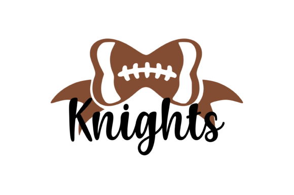 Knights Football Bow: Graphics & Crafts Asset Review