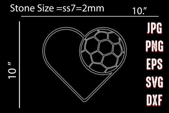 Love Football Rhinestone Templates: Graphics for Crafts
