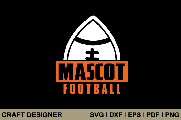 Mascot Football SVG for Crafts & Graphics Projects