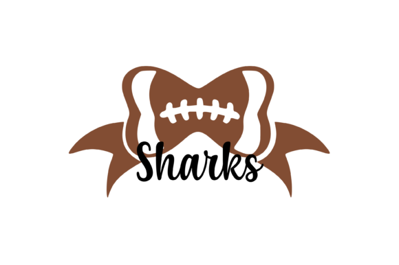 Sharks Football Bow Graphics for Crafts Review
